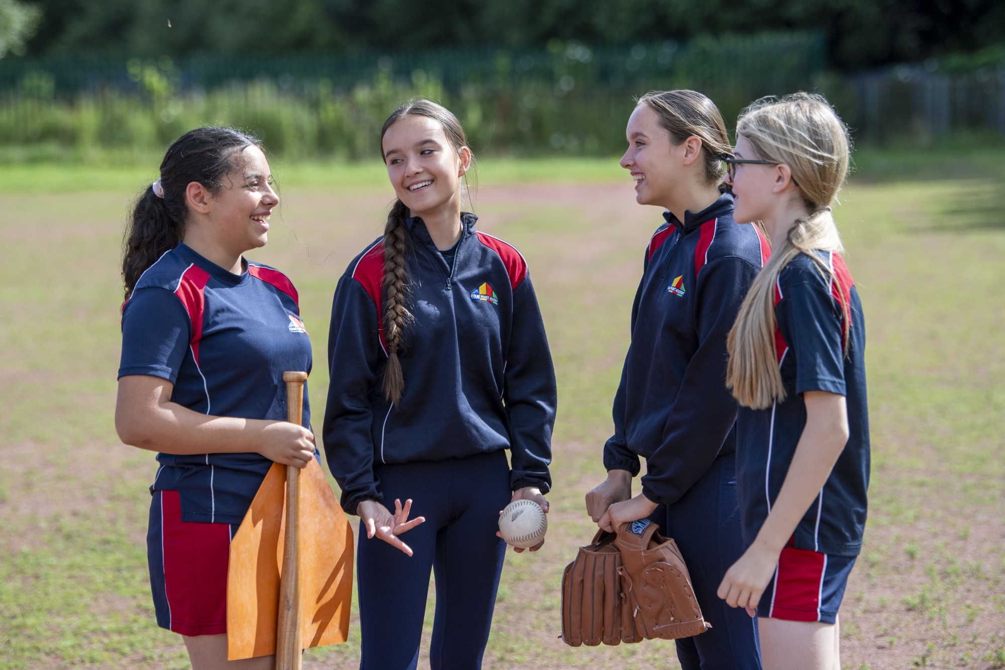 Students in a PE lesson
